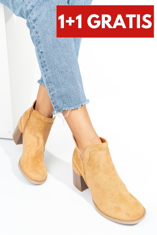 Botine camel suede asp5703