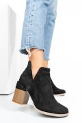 BOTINE BLACK SUEDE ASP5703