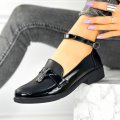 Pantofi Casual Dama Negri din Piele Ecologica Lofires