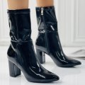 Botine Dama Iarna Negre din Piele Ecologica Rhaenyr