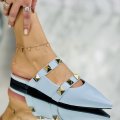 Saboti dama Bleu din Piele Ecologica Cleopatrys
