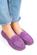 MOCASINI MOV PIELE NATURALA INTOARSA FSP003634