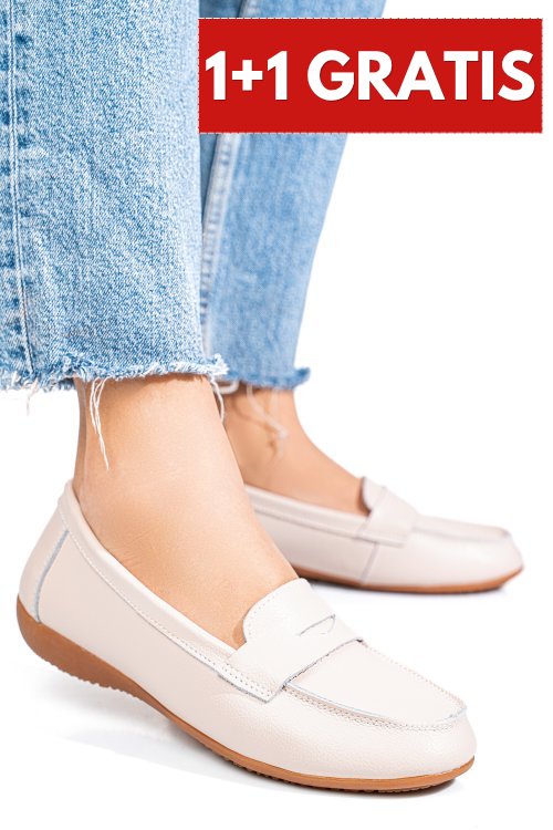 Mocasini roz piele naturala fsp003633