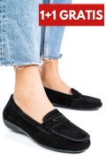 MOCASINI NEGRI PIELE NATURALA INTOARSA FSP003634