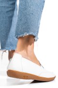 MOCASINI ALBI PIELE NATURALA FSP003636