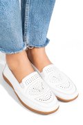 MOCASINI ALBI PIELE NATURALA FSP003636