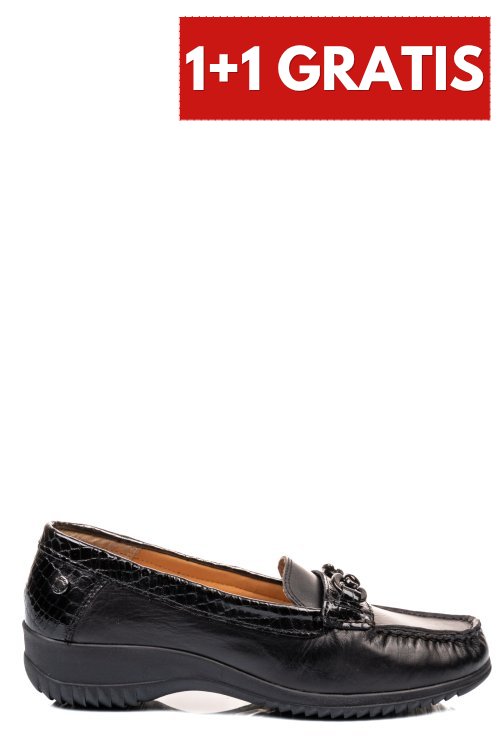 Mocasini negri piele naturala 2sp3320