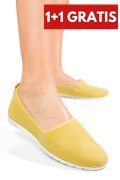 ESPADRILE GALBENE PIELE NATURALA 6SP30003