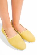 ESPADRILE GALBENE PIELE NATURALA 6SP30003