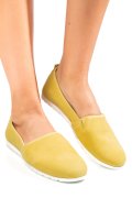 ESPADRILE GALBENE PIELE NATURALA 6SP30003