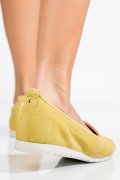 ESPADRILE GALBENE PIELE NATURALA 6SP30003