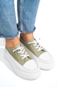 PANTOFI SPORT VERZI PIELE NATURALA 2SP02