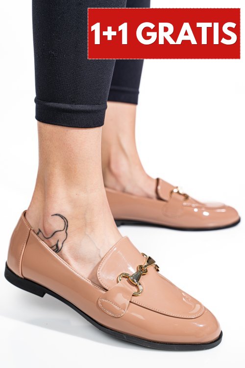 Mocasini khaki shining hspt251